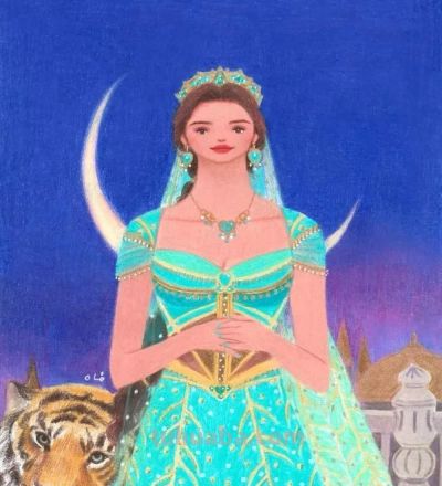 梦幻细腻的彩铅画，娇俏清新的少女，美丽温暖知性的女性形象。 - 图画吧TUHUABA
