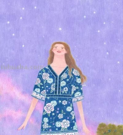 梦幻细腻的彩铅画，娇俏清新的少女，美丽温暖知性的女性形象。 - 图画吧TUHUABA