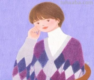 梦幻细腻的彩铅画，娇俏清新的少女，美丽温暖知性的女性形象。 - 图画吧TUHUABA