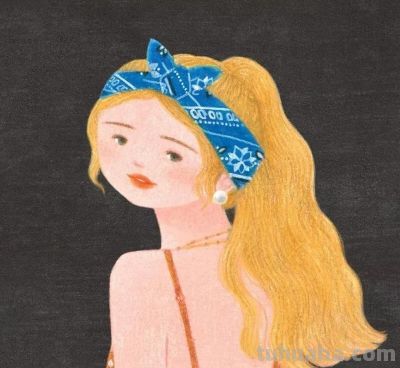 梦幻细腻的彩铅画，娇俏清新的少女，美丽温暖知性的女性形象。 - 图画吧TUHUABA