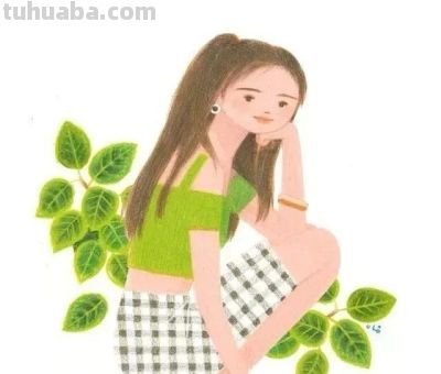 梦幻细腻的彩铅画，娇俏清新的少女，美丽温暖知性的女性形象。 - 图画吧TUHUABA
