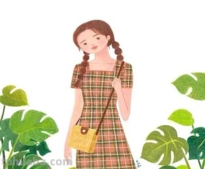 梦幻细腻的彩铅画，娇俏清新的少女，美丽温暖知性的女性形象。 - 图画吧TUHUABA