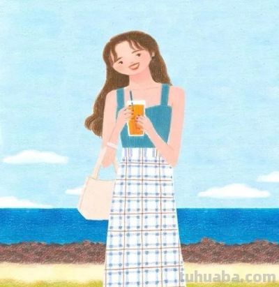 梦幻细腻的彩铅画，娇俏清新的少女，美丽温暖知性的女性形象。 - 图画吧TUHUABA