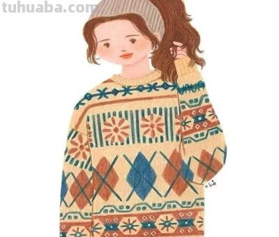 梦幻细腻的彩铅画，娇俏清新的少女，美丽温暖知性的女性形象。 - 图画吧TUHUABA