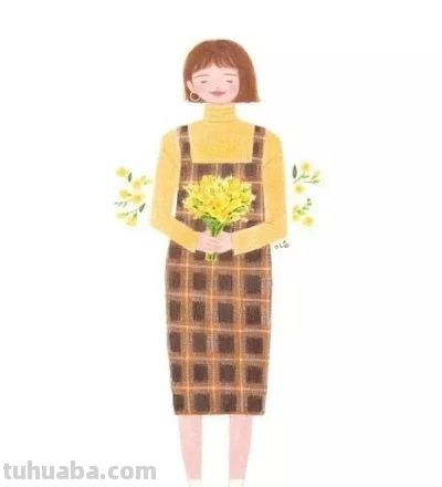 梦幻细腻的彩铅画，娇俏清新的少女，美丽温暖知性的女性形象。 - 图画吧TUHUABA