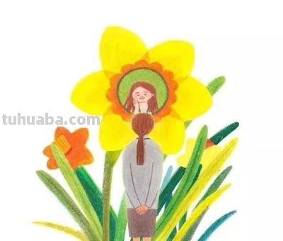 梦幻细腻的彩铅画，娇俏清新的少女，美丽温暖知性的女性形象。 - 图画吧TUHUABA