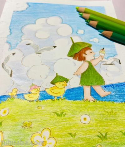 彩铅画也很美，欣赏美丽，放松心情！ - 图画吧TUHUABA