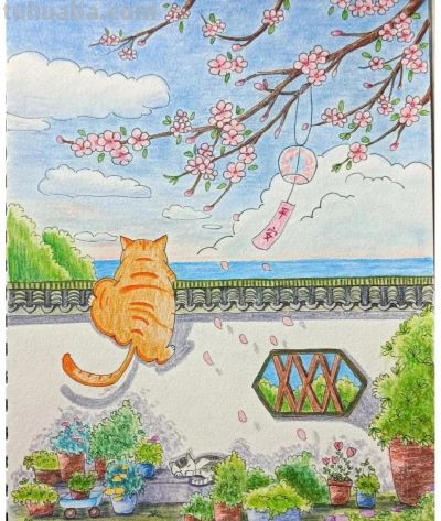 彩铅画也很美，欣赏美丽，放松心情！ - 图画吧TUHUABA