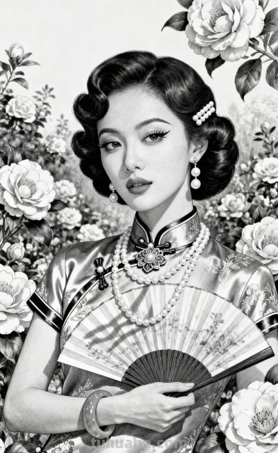 国潮风铅笔素描艺术插画。细腻的线条感，国际大片写真海报摄影 - 今日头条