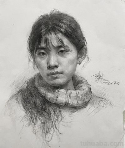 素描头像，有人喜欢这种风格？ - 图画吧TUHUABA