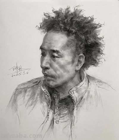 素描头像，有人喜欢这种风格？ - 图画吧TUHUABA