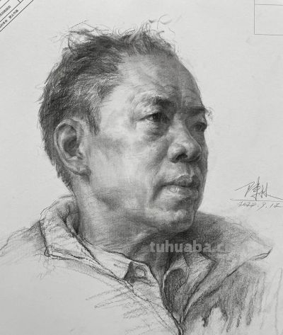 素描头像，有人喜欢这种风格？ - 图画吧TUHUABA