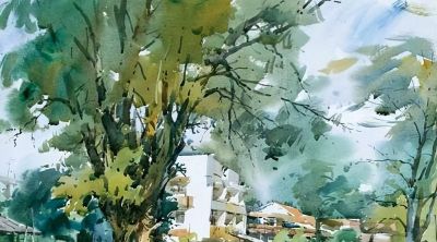 风景水彩画冯信群写生作品欣赏 - 今日头条