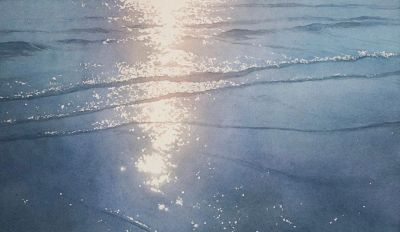 水彩画风格的照片式水彩风景。 - 图画吧TUHUABA