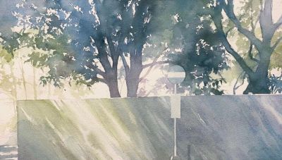 水彩画风格的照片式水彩风景。 - 图画吧TUHUABA