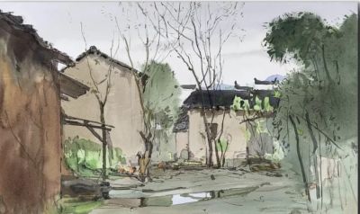 杜拙水彩作品赏 - 图画吧TUHUABA