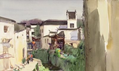 杜拙水彩作品赏 - 图画吧TUHUABA