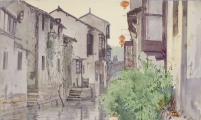 杜拙水彩作品赏 - 图画吧TUHUABA