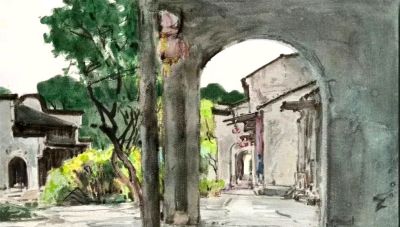 杜拙水彩作品赏 - 图画吧TUHUABA