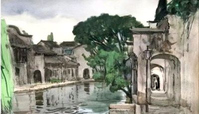 杜拙水彩作品赏 - 图画吧TUHUABA