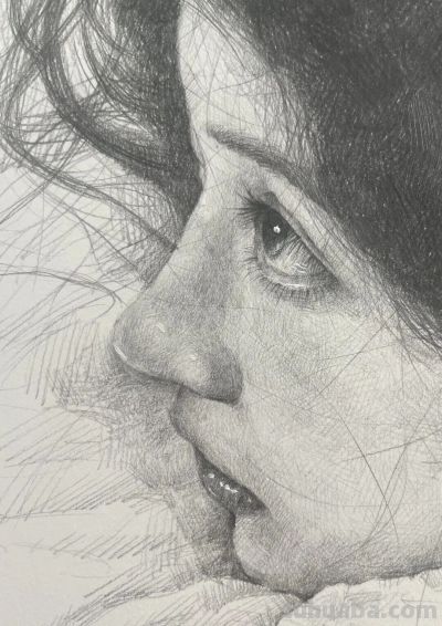 很有氛围感的自动铅笔素描 - 图画吧TUHUABA