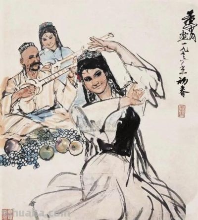 《国画的细节》 139 ：速写绘边疆，黄胄何以传神？ - 图画吧TUHUABA