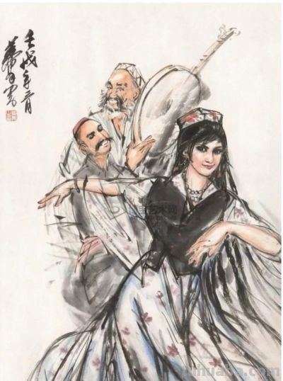 《国画的细节》 139 ：速写绘边疆，黄胄何以传神？ - 图画吧TUHUABA