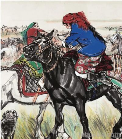 《国画的细节》 139 ：速写绘边疆，黄胄何以传神？ - 图画吧TUHUABA