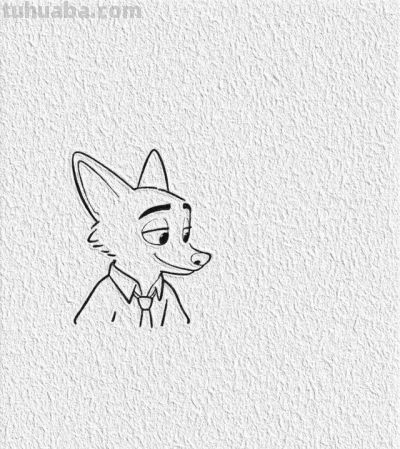 卡通｜朱迪和尼克｜可爱的手绘简笔画 - 图画吧TUHUABA