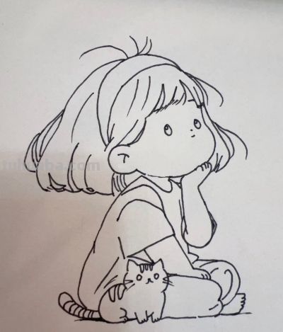 温暖治愈间 简单绘心语丨苏米姐姐彩铅简笔画分享 - 图画吧TUHUABA