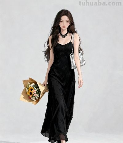 时尚穿搭插画 | 气质穿搭分享💐💐 - 图画吧TUHUABA