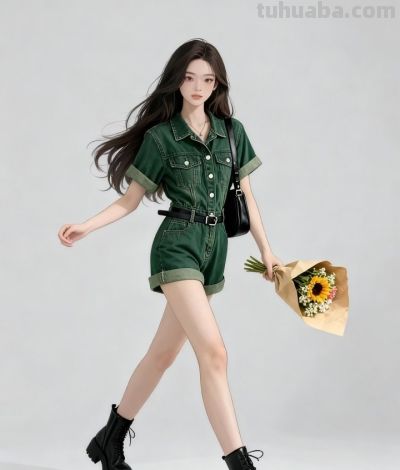 时尚穿搭插画 | 气质穿搭分享💐💐 - 图画吧TUHUABA