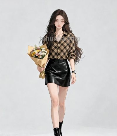 时尚穿搭插画 | 气质穿搭分享💐💐 - 图画吧TUHUABA