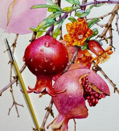 水彩笔下的绘画却美翻一大批人！这强悍技法，深深的看跪了！ - 图画吧TUHUABA