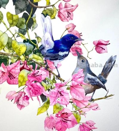 水彩笔下的绘画却美翻一大批人！这强悍技法，深深的看跪了！ - 图画吧TUHUABA