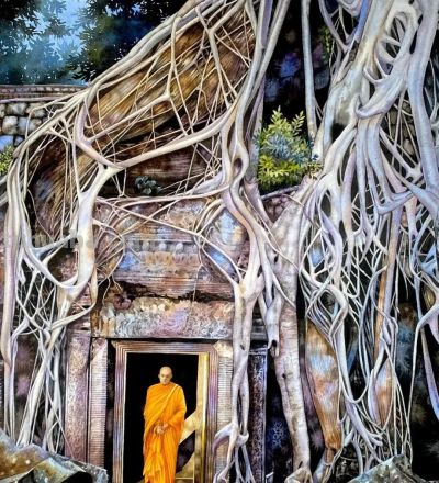 水彩笔下的绘画却美翻一大批人！这强悍技法，深深的看跪了！ - 图画吧TUHUABA