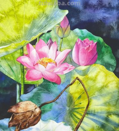 水彩笔下的绘画却美翻一大批人！这强悍技法，深深的看跪了！ - 图画吧TUHUABA