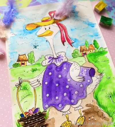 少儿水彩画课件，从简单涂色开始练习 - 图画吧TUHUABA