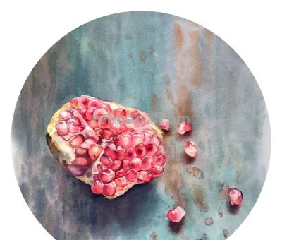 用水彩画石榴，竟然这么好看！（附详细小教程） - 图画吧TUHUABA