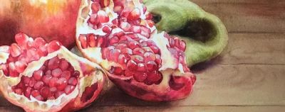 用水彩画石榴，竟然这么好看！（附详细小教程） - 图画吧TUHUABA