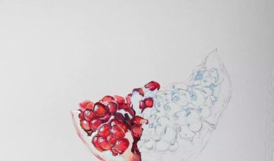 用水彩画石榴，竟然这么好看！（附详细小教程） - 图画吧TUHUABA