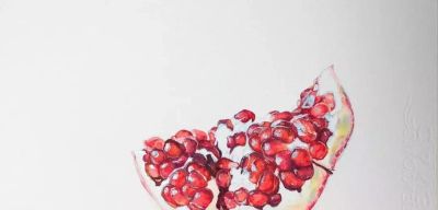 用水彩画石榴，竟然这么好看！（附详细小教程） - 图画吧TUHUABA