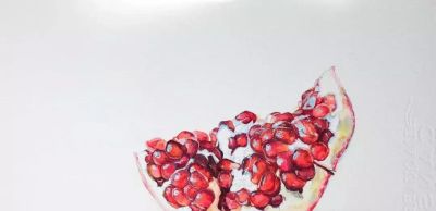 用水彩画石榴，竟然这么好看！（附详细小教程） - 图画吧TUHUABA