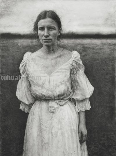 22幅 国内外画家人物肖像作品欣赏 - 图画吧TUHUABA