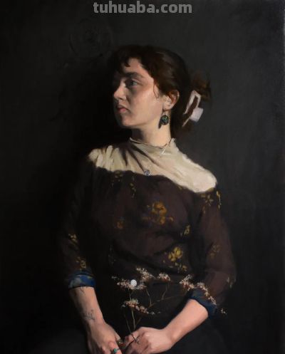 22幅 国内外画家人物肖像作品欣赏 - 图画吧TUHUABA