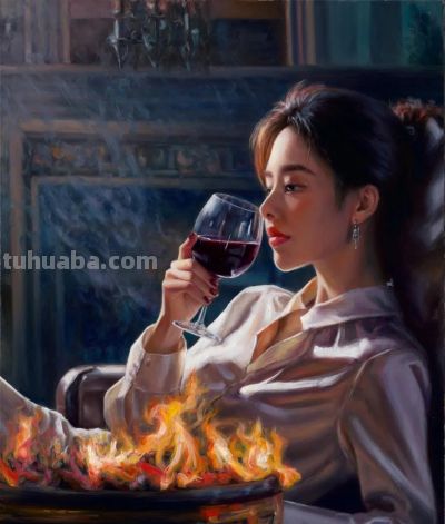 22幅 国内外画家人物肖像作品欣赏 - 图画吧TUHUABA