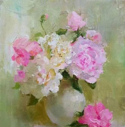 唯美意境花卉风景油画｜当代画家塔莱贝克·穆瑟曼库洛夫作品欣赏 - 今日头条