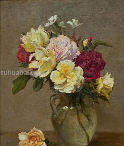 唯美意境花卉风景油画｜当代画家塔莱贝克·穆瑟曼库洛夫作品欣赏 - 图画吧TUHUABA