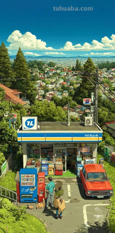 治愈系插画壁纸｜动漫风好喜欢 - 图画吧TUHUABA