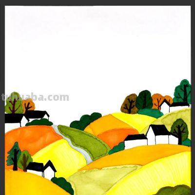 儿童画教程｜鸟的迁徙：秋风起，雁南飞 - 图画吧TUHUABA